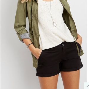 NWOT Express Black Chino Shorts!